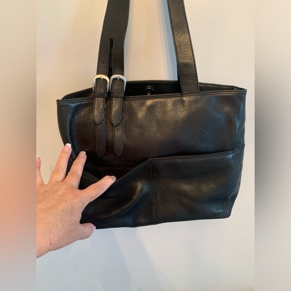 Black Leather Bag by Relativity - Picture 2 of 7